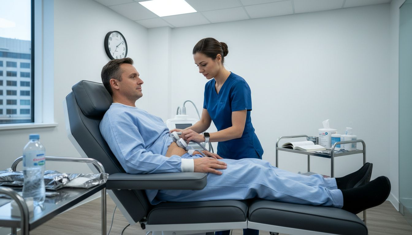 Body contouring procedure in clinic setting