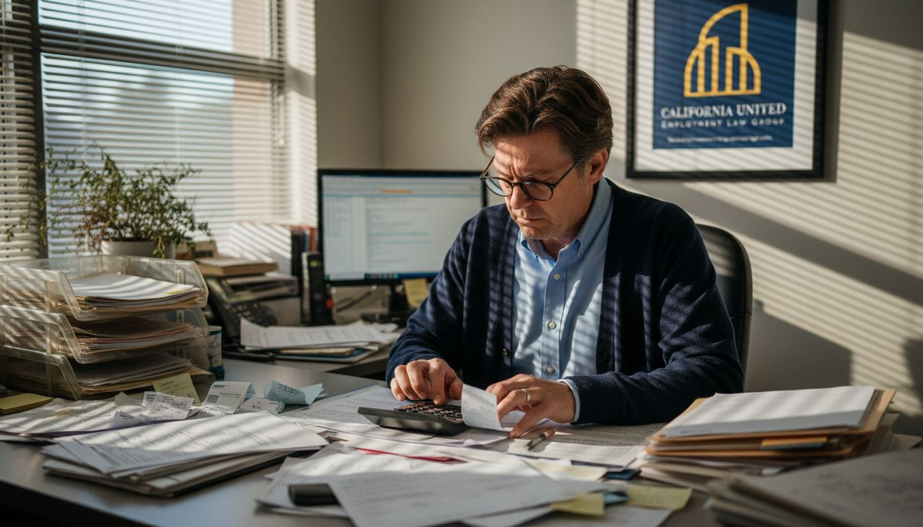 Clerk checks overtime paperwork at hospital desk