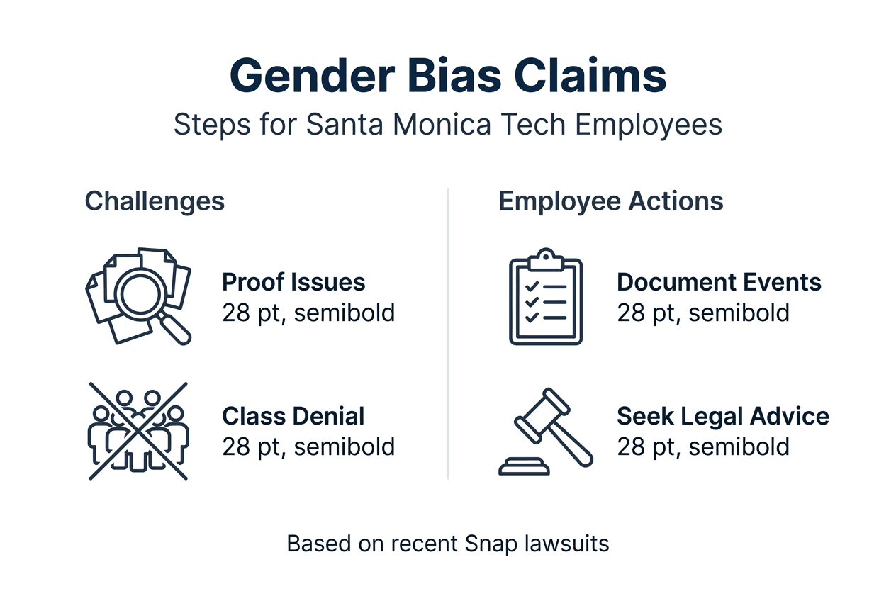 Infographic: steps for gender bias lawsuits