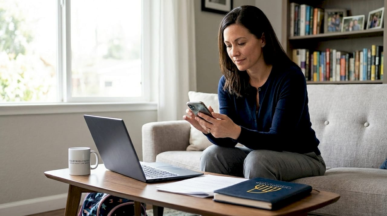 Employee texting for work on personal phone