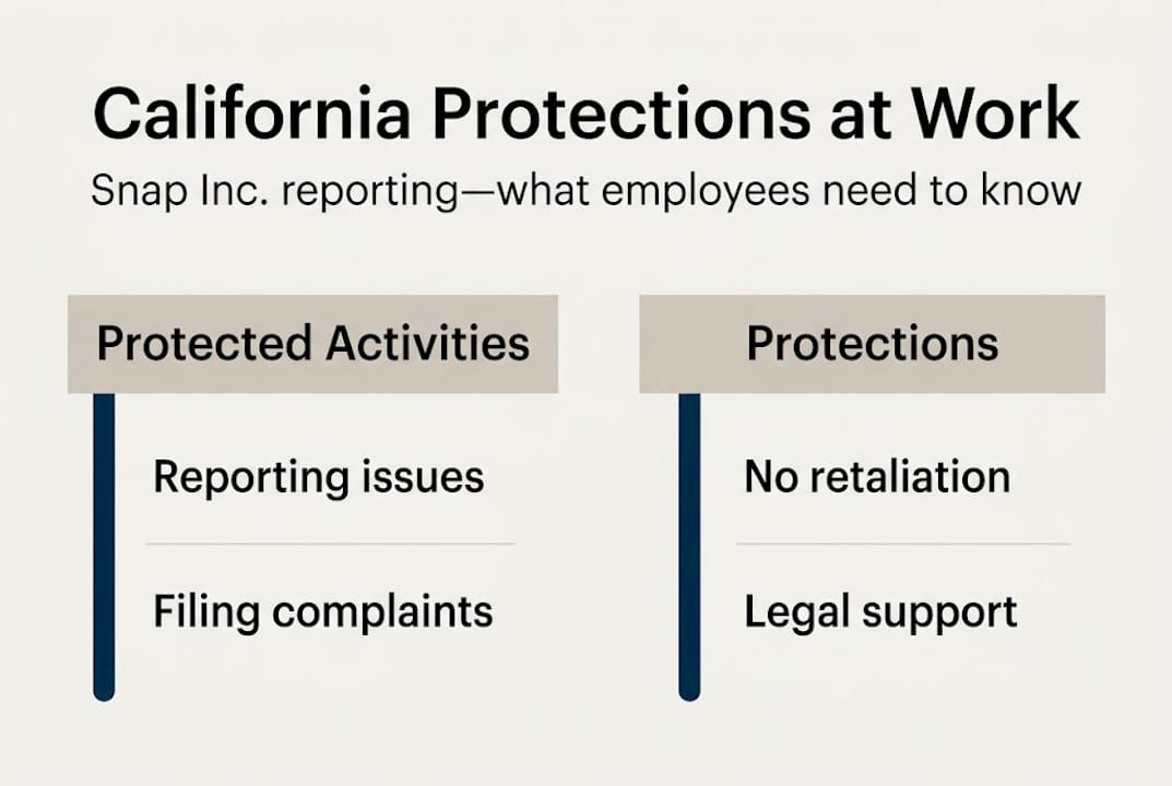 Infographic California workplace protection summary
