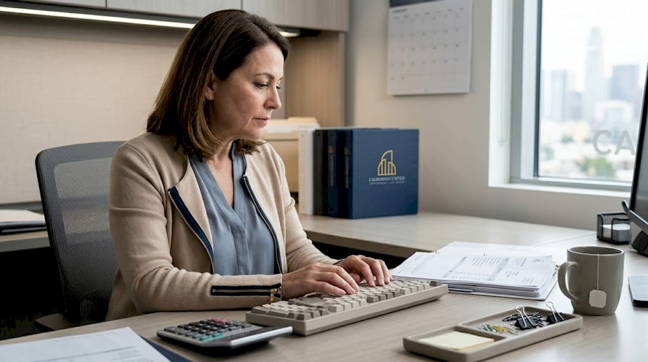 HR staff processing final paycheck paperwork