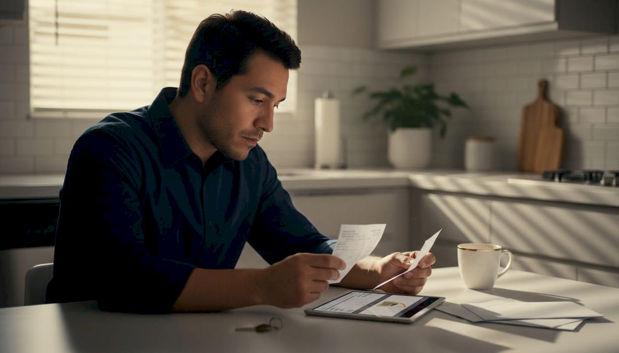 Worker compares paystub with digital time records