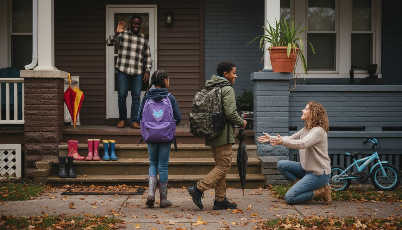 Children moving between two family homes
