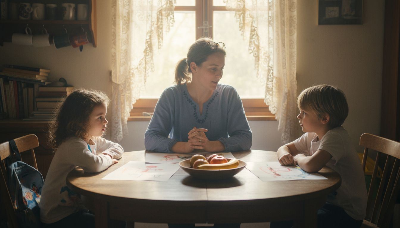 Parent practicing mindful family communication