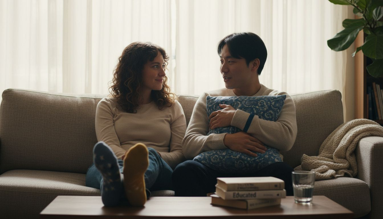 Woman practicing active listening with partner