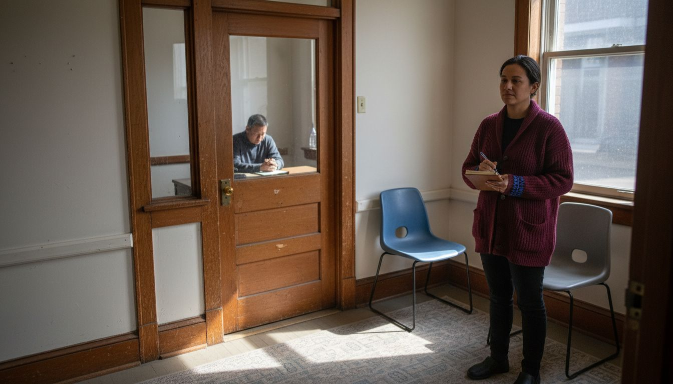 Mediator and parent in separate mediation sessions