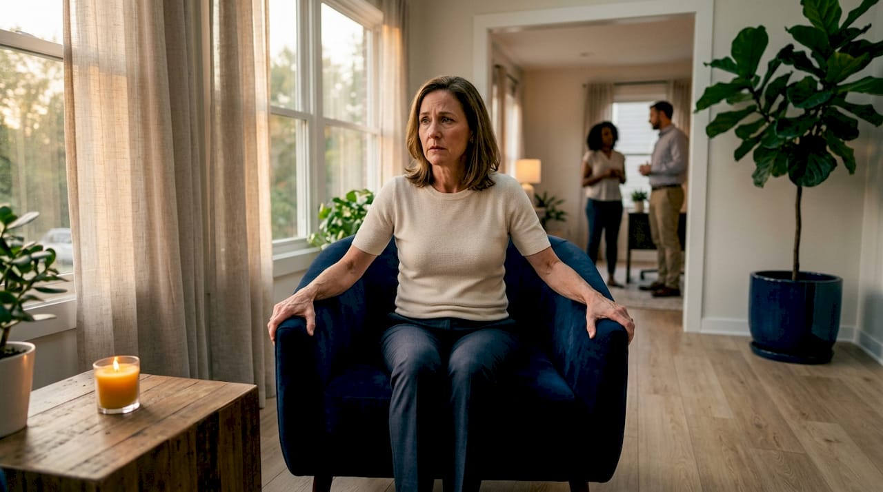 Hands gripping chair illustrating anger tension