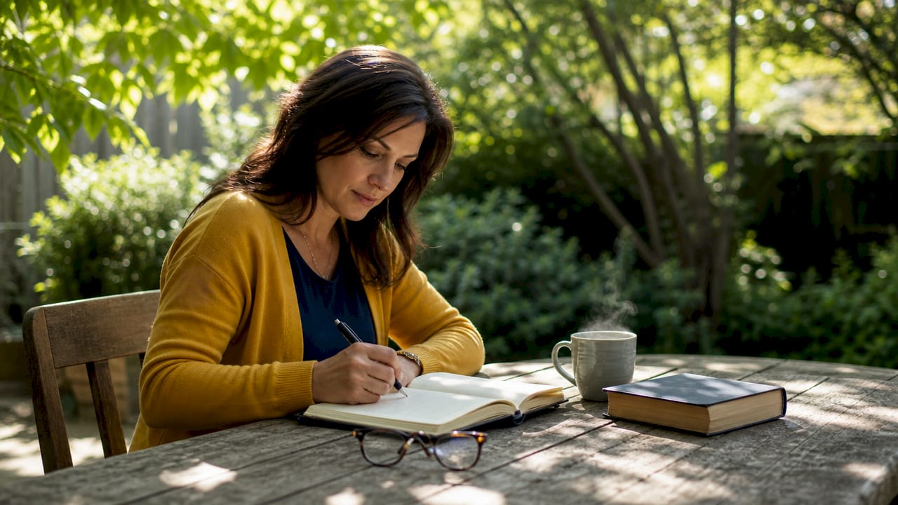 Woman journaling faith and relationship maturity