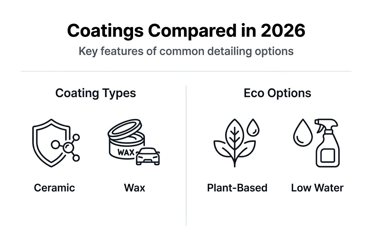 Infographic comparing coatings and eco options