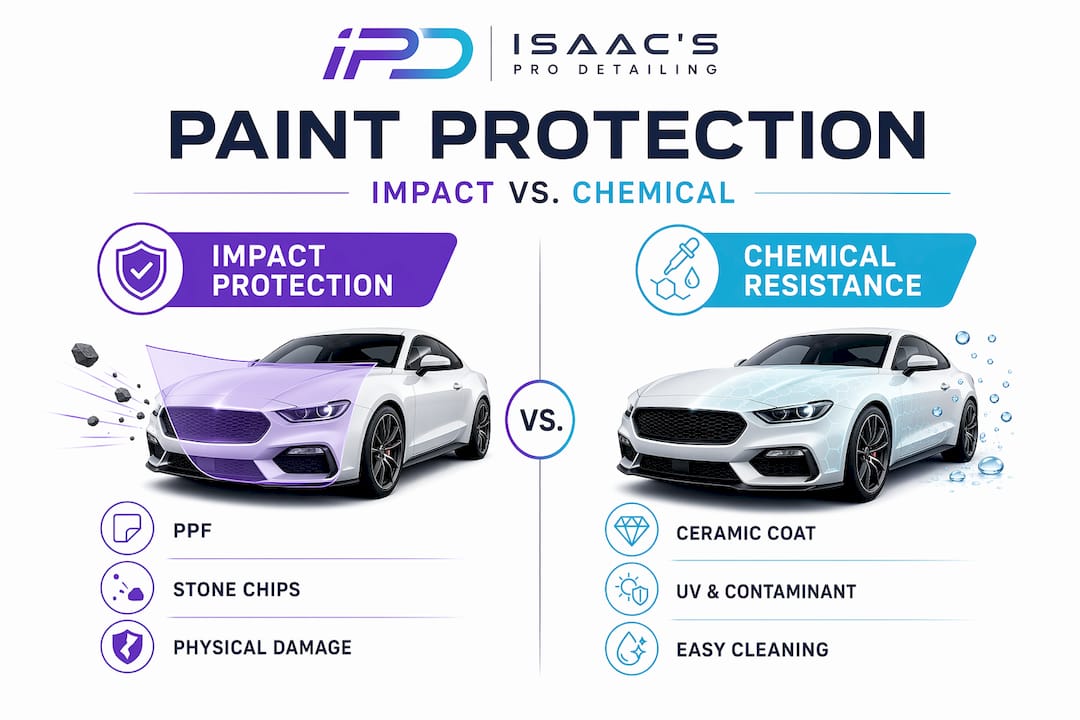 Infographic comparing paint protection types and benefits