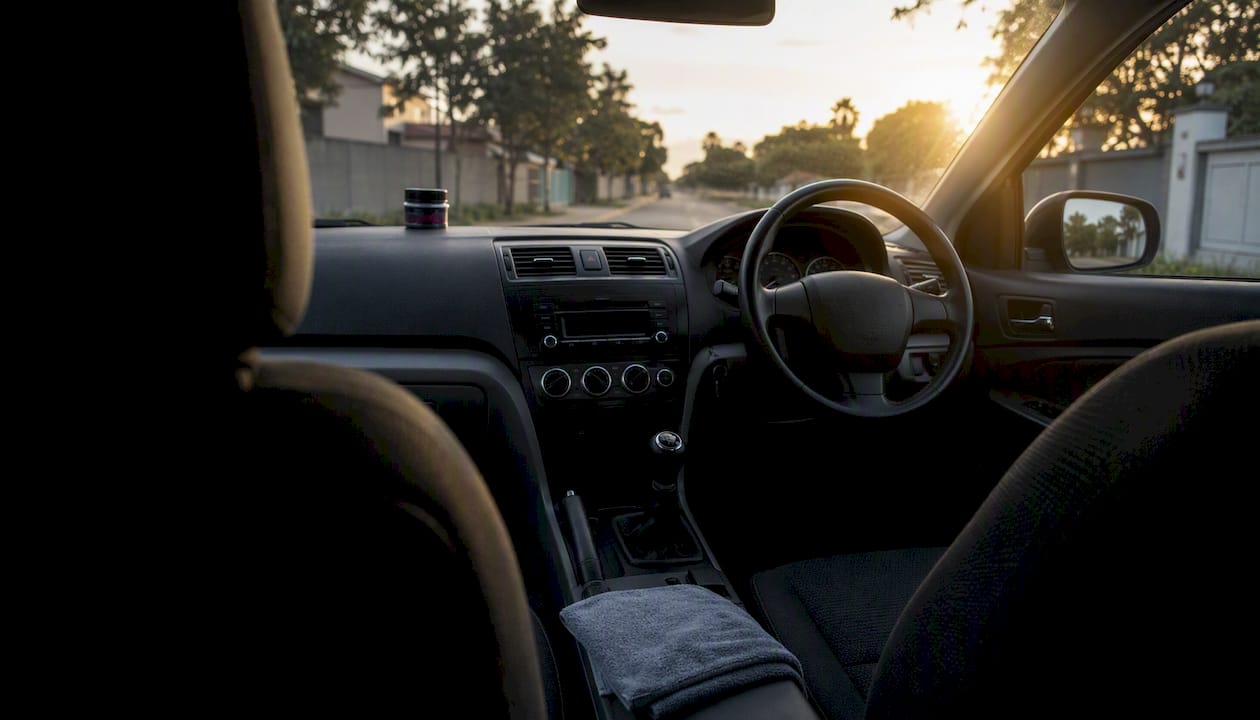 Clean car interior after odour removal treatment
