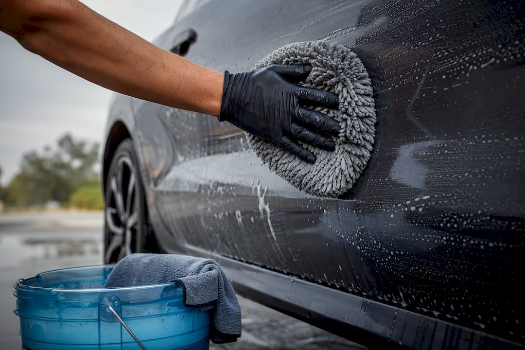 Gentle hand washing of coated paint