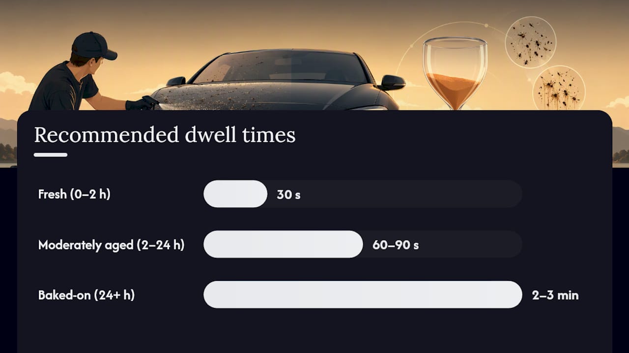 How do you remove bug splatter based on how old it is? — overview diagram