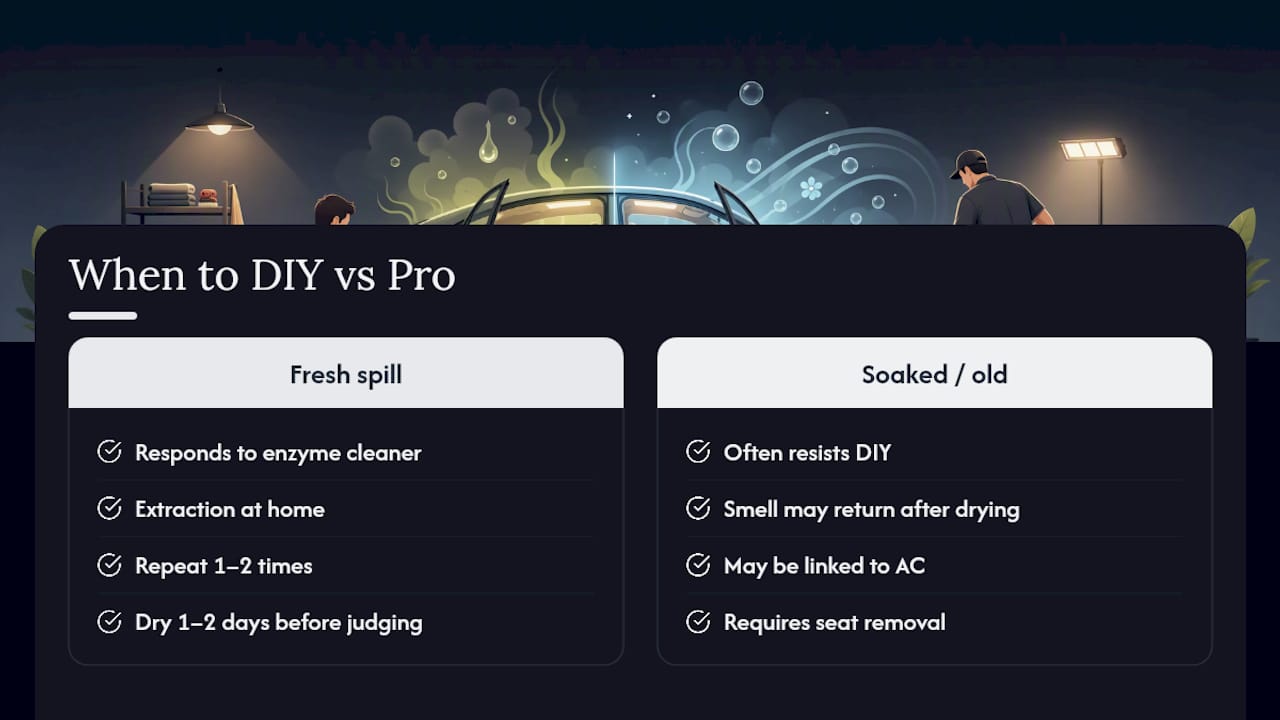 When DIY stops working and a professional needs to step in — overview diagram