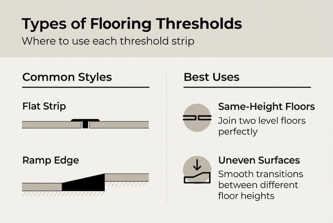 Infographic with threshold types and uses