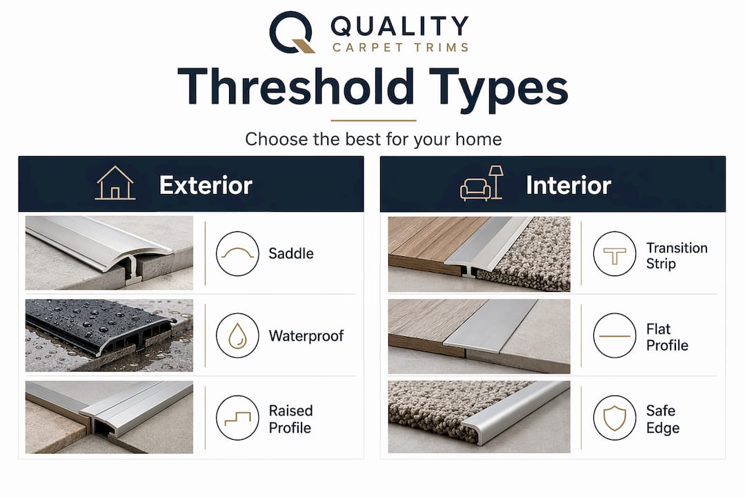 Infographic comparing threshold types for home
