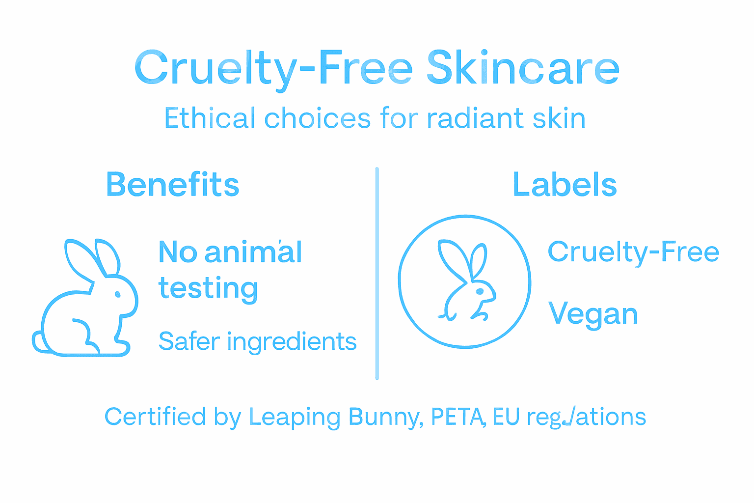 Infographic of cruelty-free skincare benefits