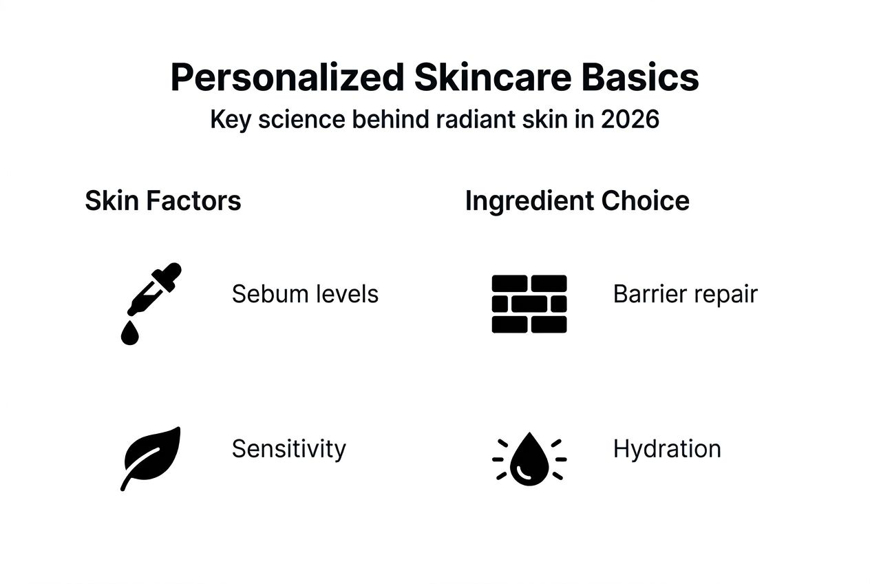 Infographic on science of personalized skincare
