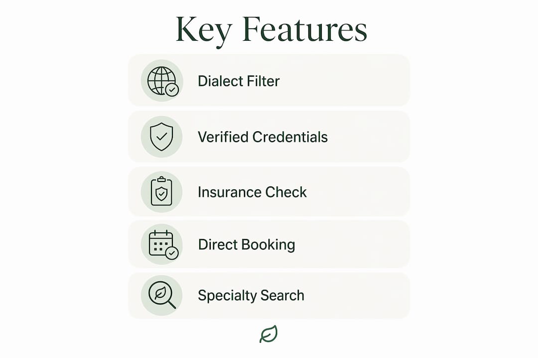 Infographic showing key features of haodrs.com alternatives