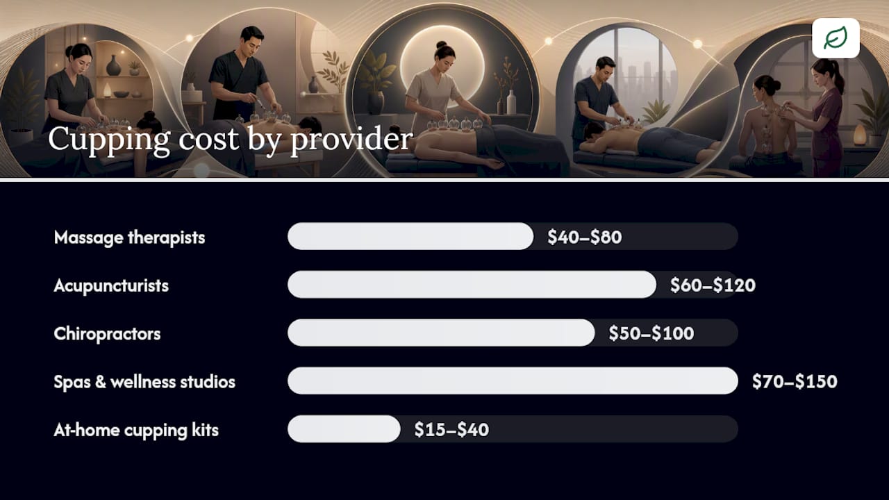Cupping Therapy Cost by Provider Type — overview diagram