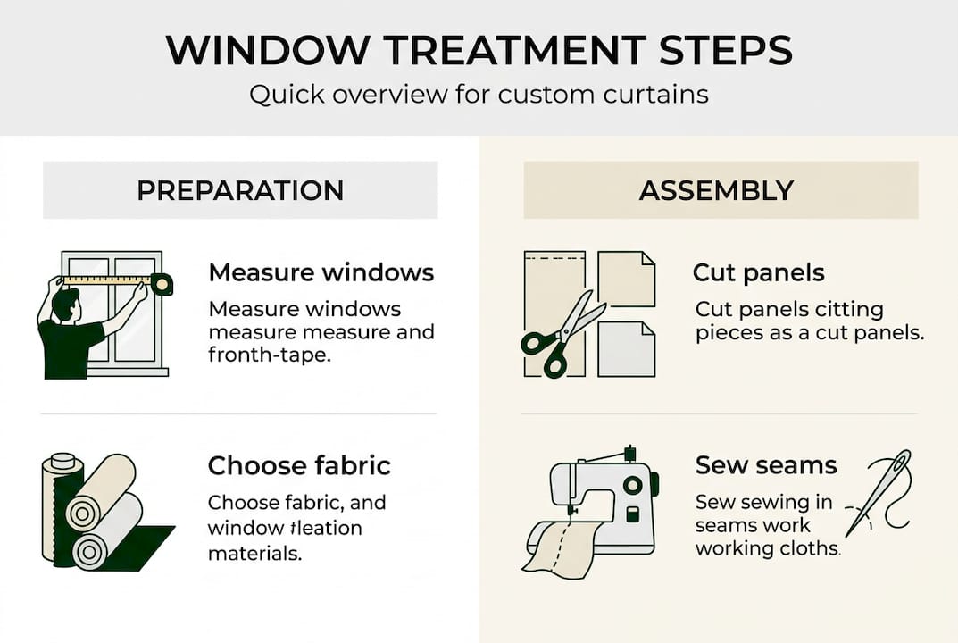 Infographic of key window treatment steps
