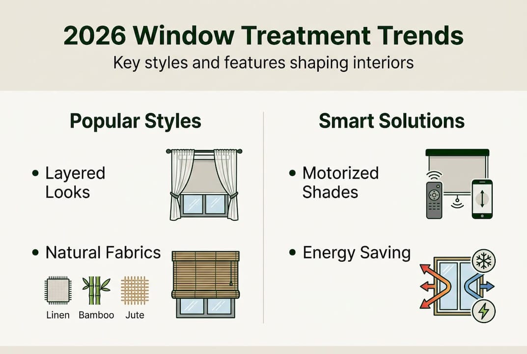 Infographic showing key window trends for 2026