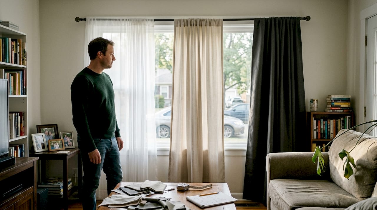 Homeowner compares types of window treatments