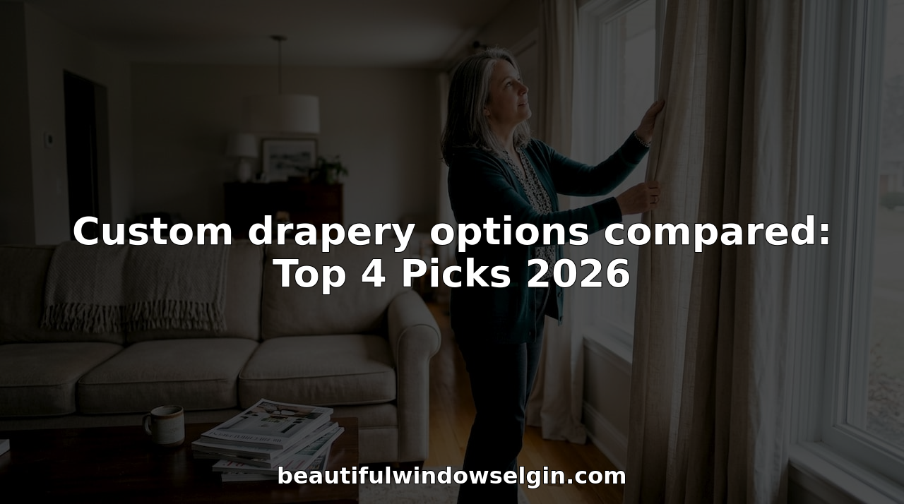 Custom drapery options compared: Top 4 Picks 2026