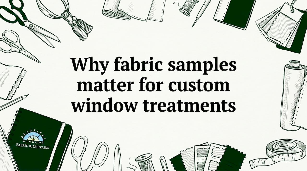 Why fabric samples matter for custom window treatments