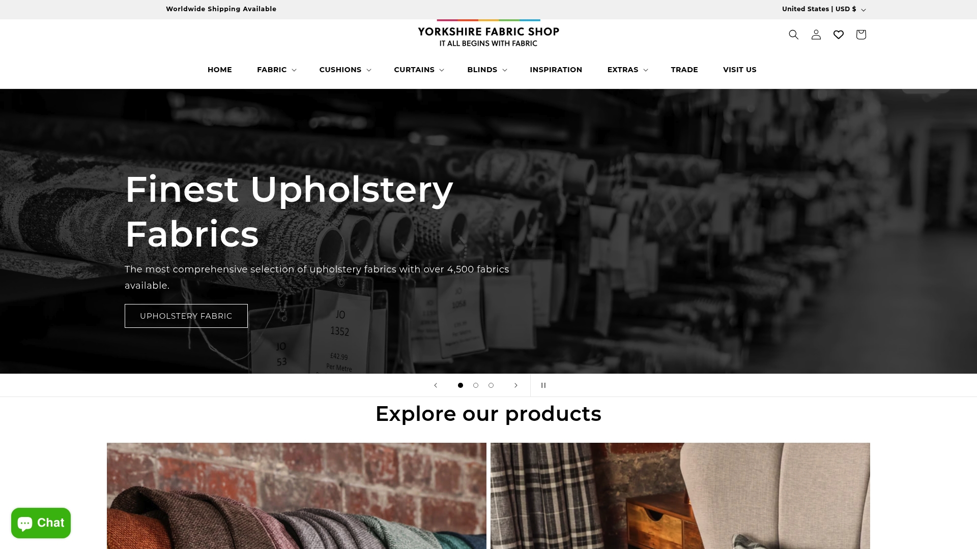 https://yorkshirefabricshop.com