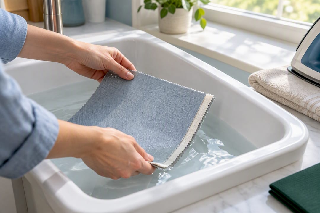 Sewist laundering fused fabric test sample