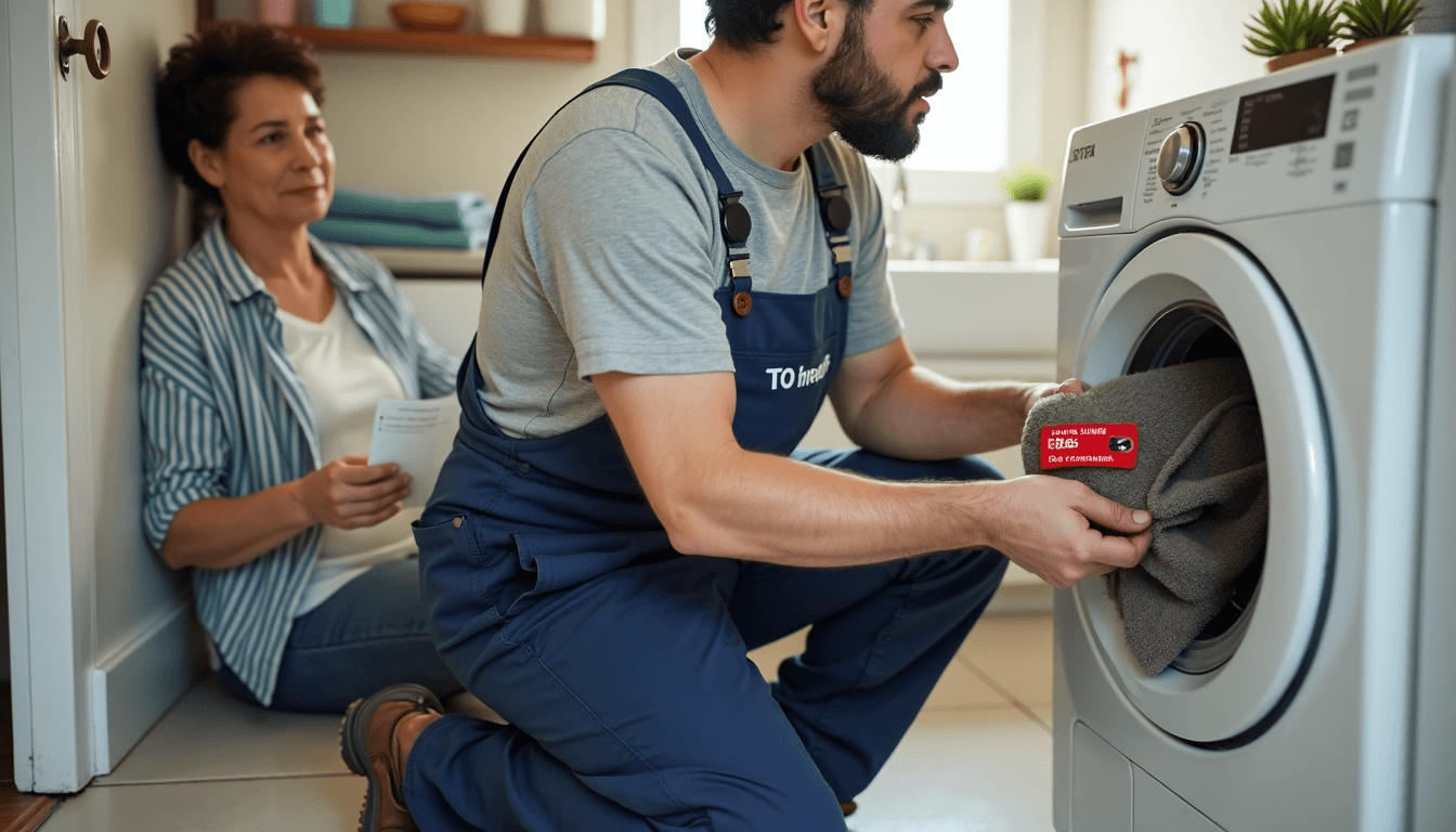 Technician removes lint for fire safety during Texas dryer vent cleaning