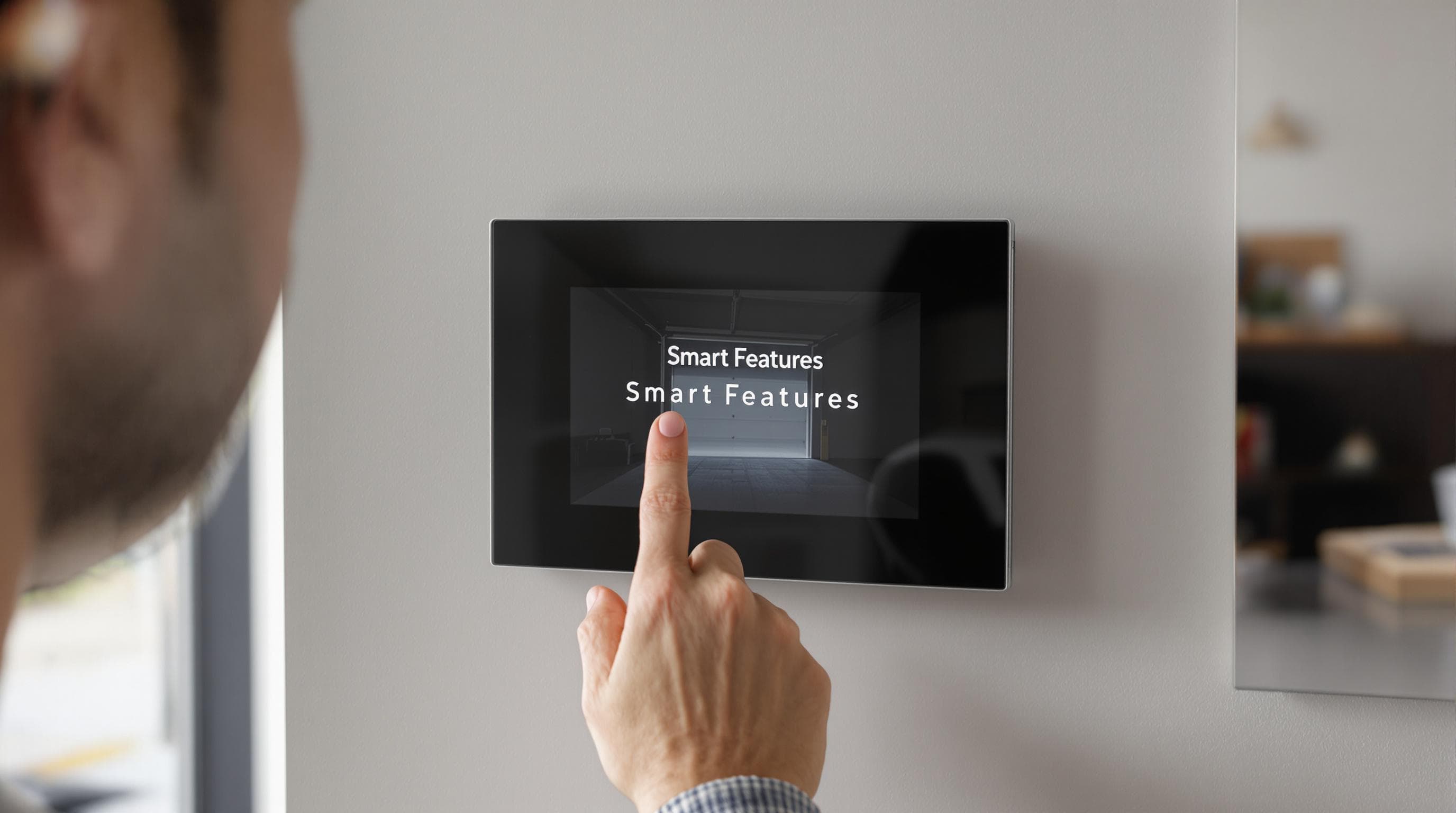 Homeowner uses smart control for garage door in Seattle garage