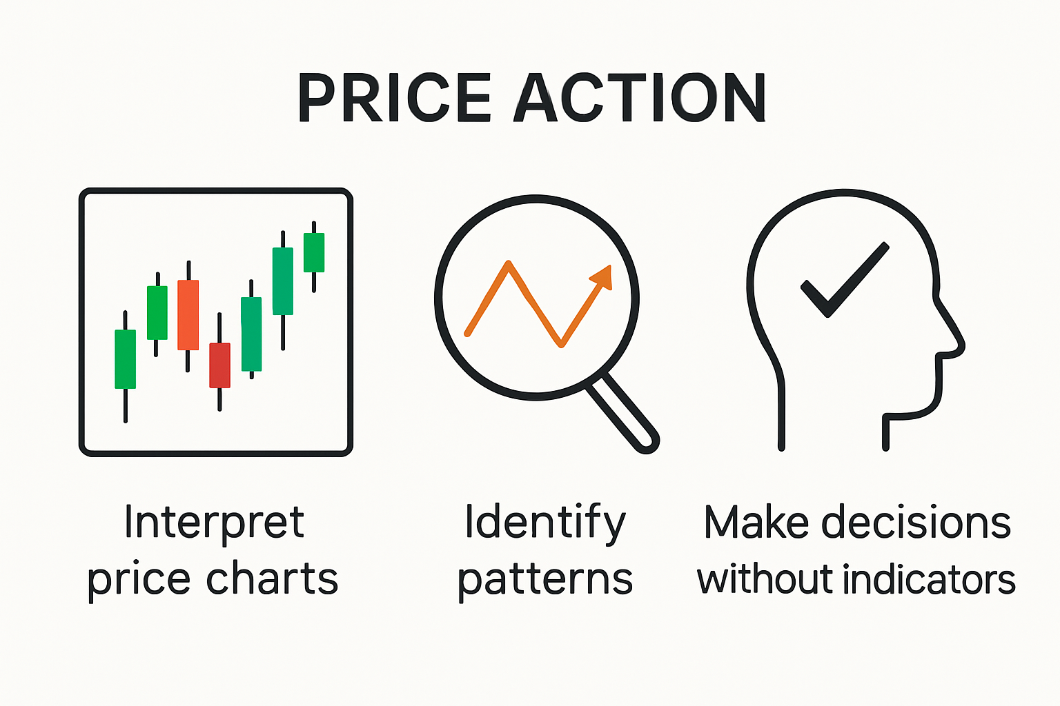 Infographic explaining price action in trading basics