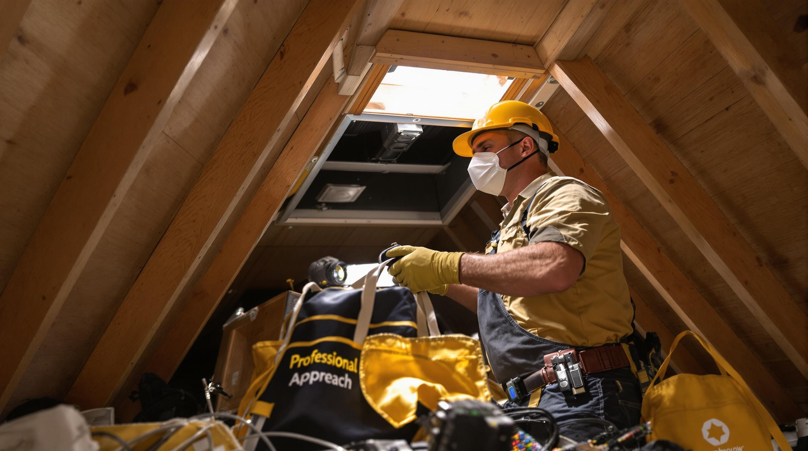 Texas attic HVAC inspection