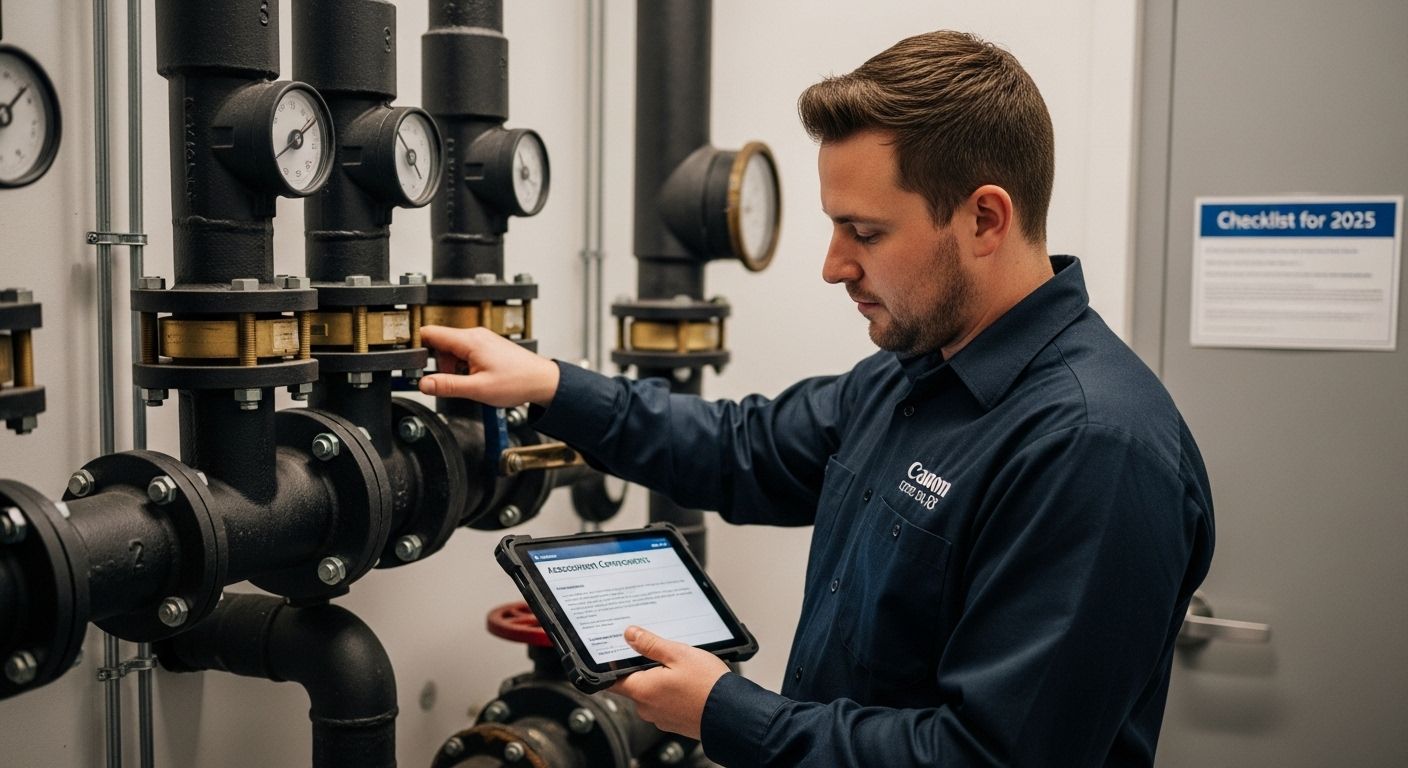 plumbing maintenance technician checklist