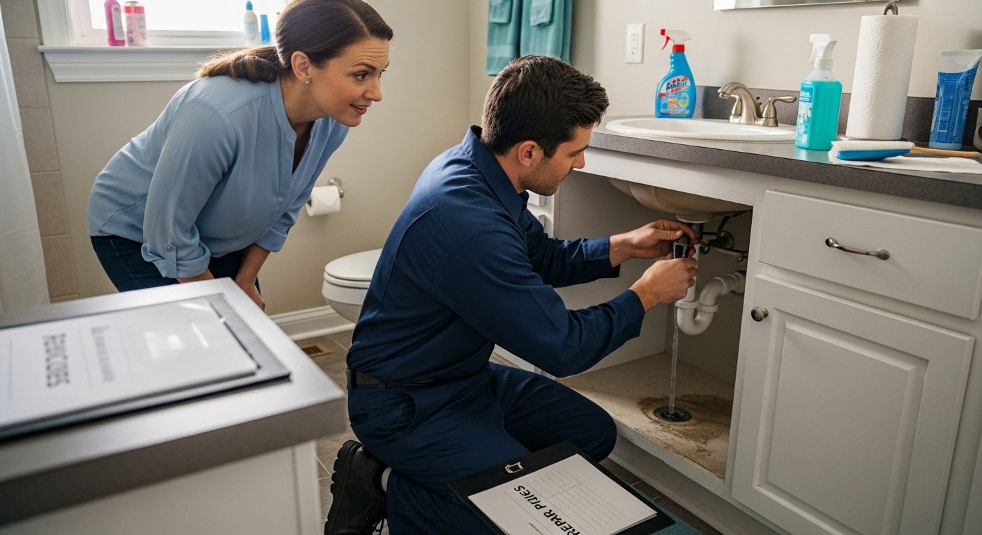 plumbing repair bathroom cost