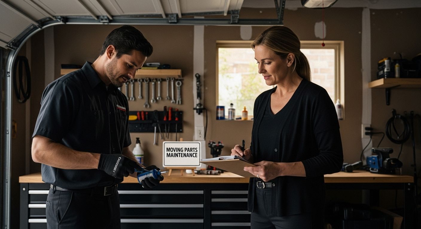 garage door maintenance lubrication