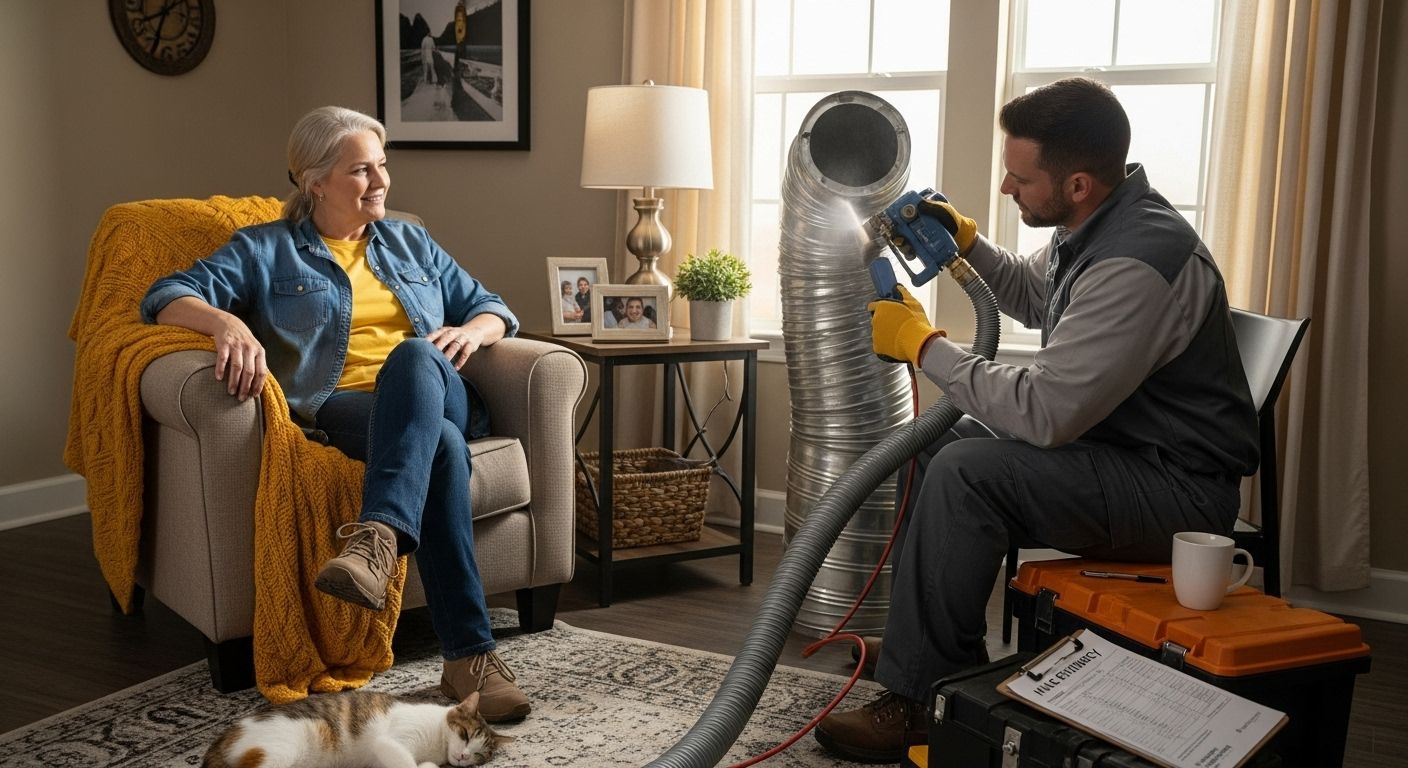 HVAC technician Texas duct cleaning
