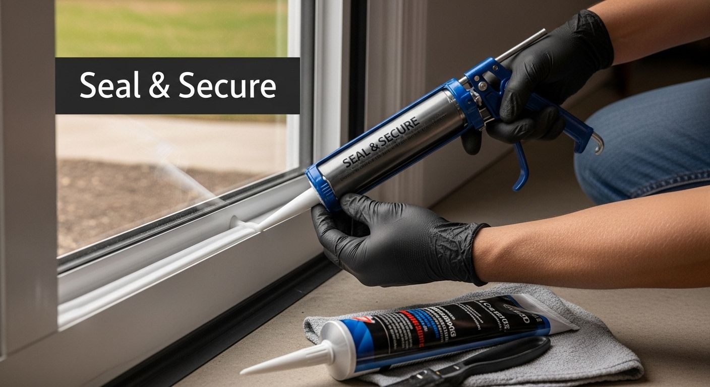 sealing garage door window