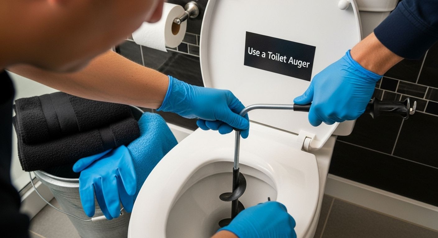 toilet auger usage