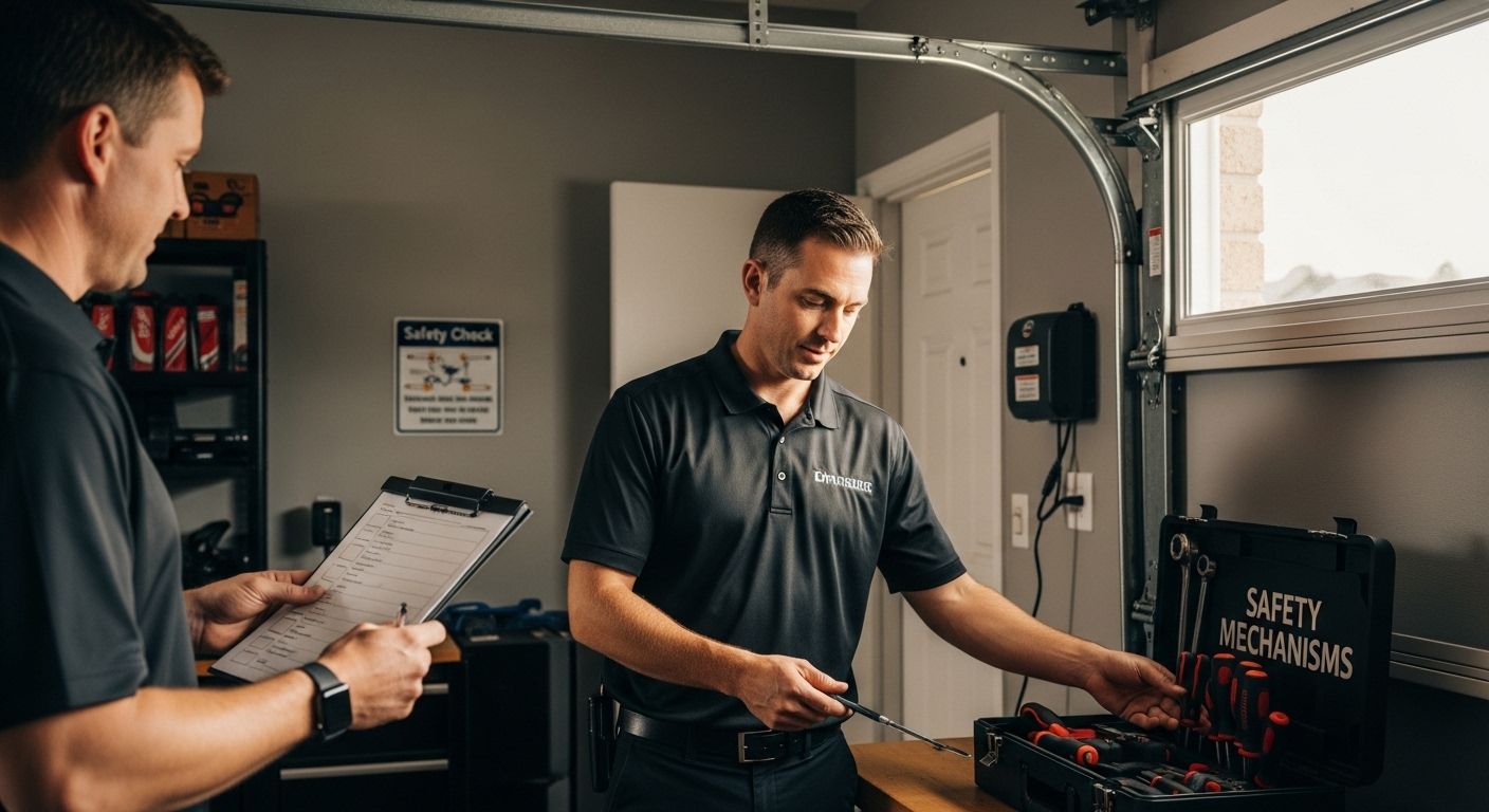 garage door inspection technician