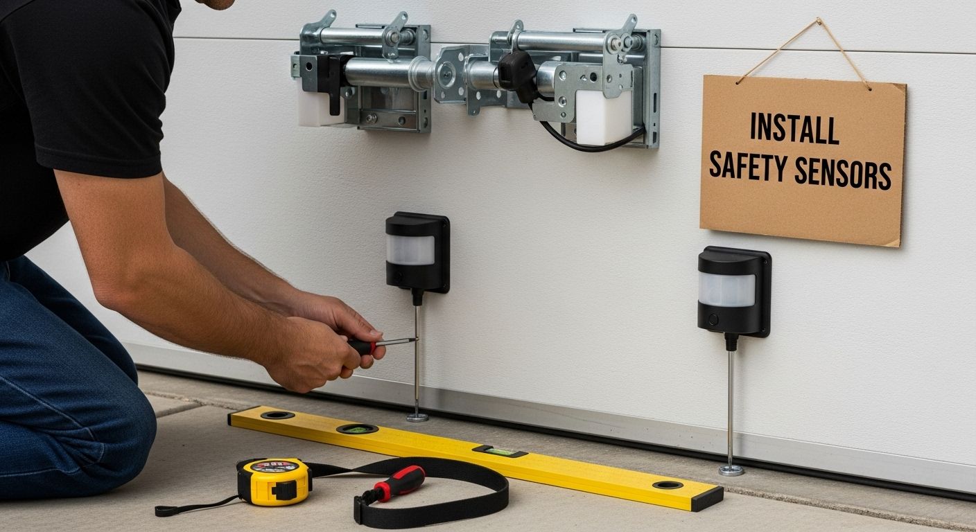 installing garage opener sensors