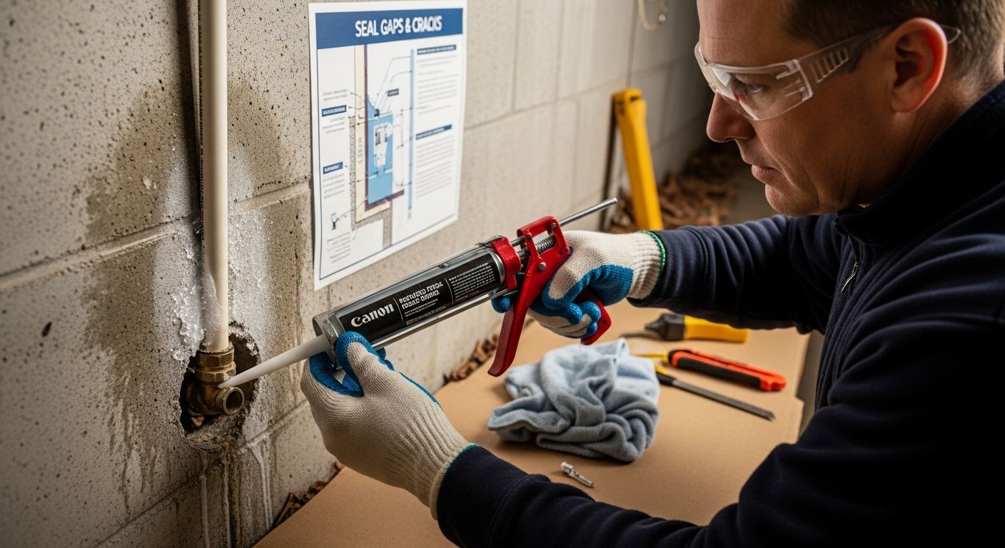 sealing pipe gaps