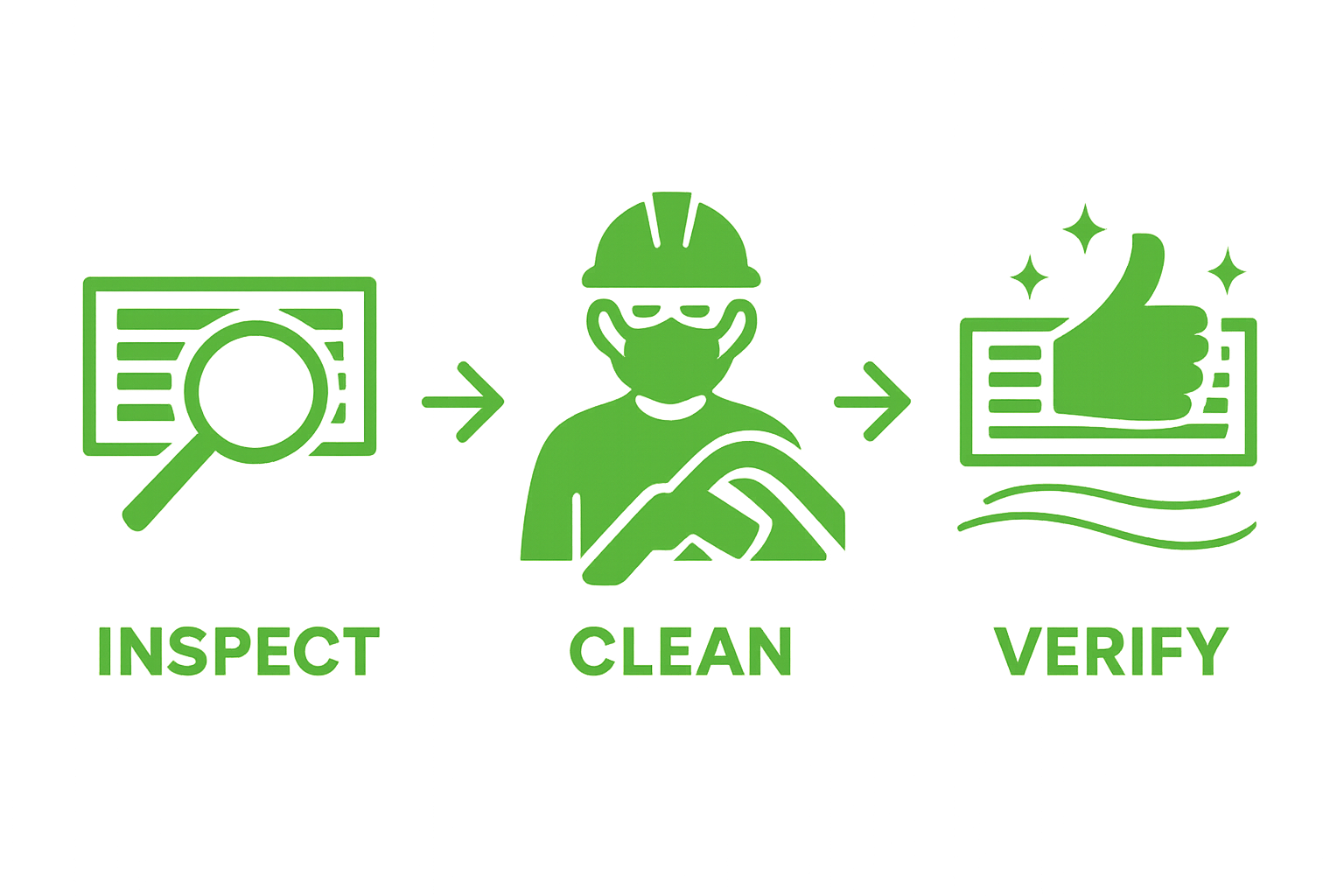 Step-by-step air duct cleaning infographic for new homeowners