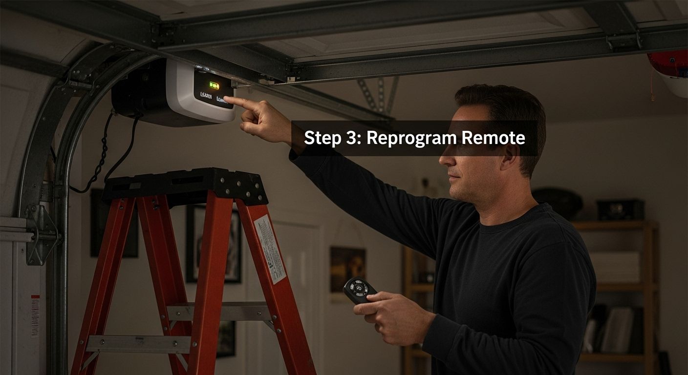 reprogram garage door remote
