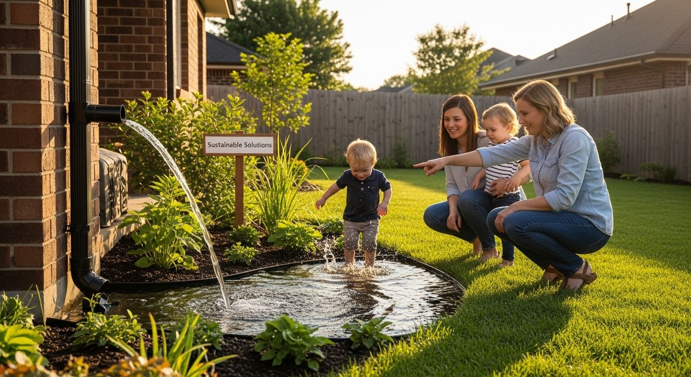 rain garden drainage residential