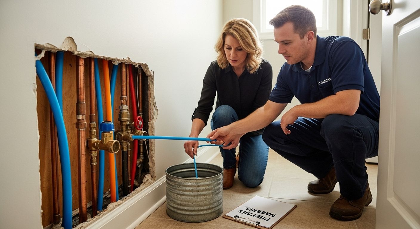 home pipe inspection scene