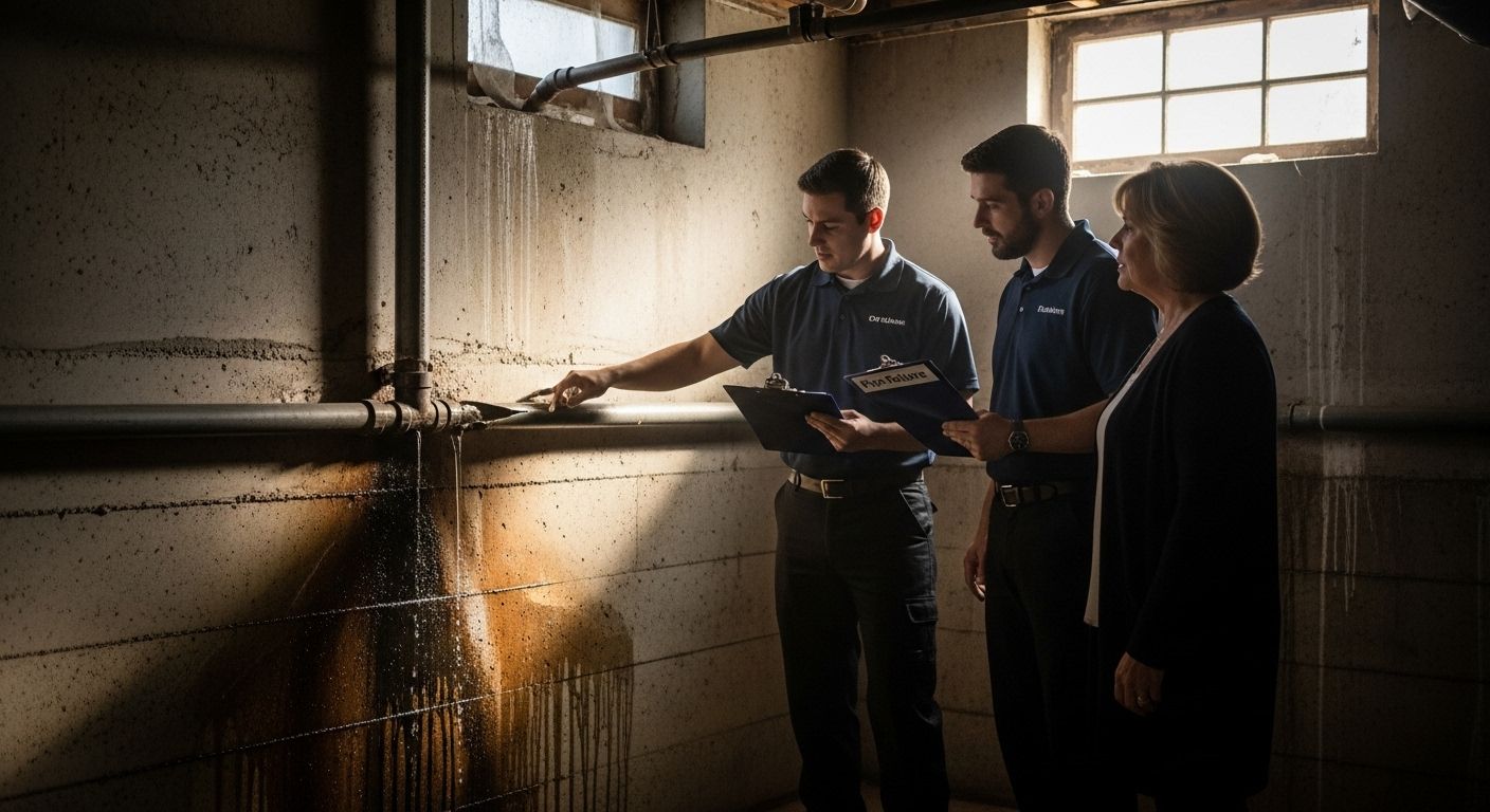 plumber old pipe failure